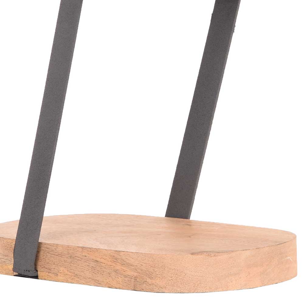 Stylische Tischleuchte aus Metall & Holz - Friedo
