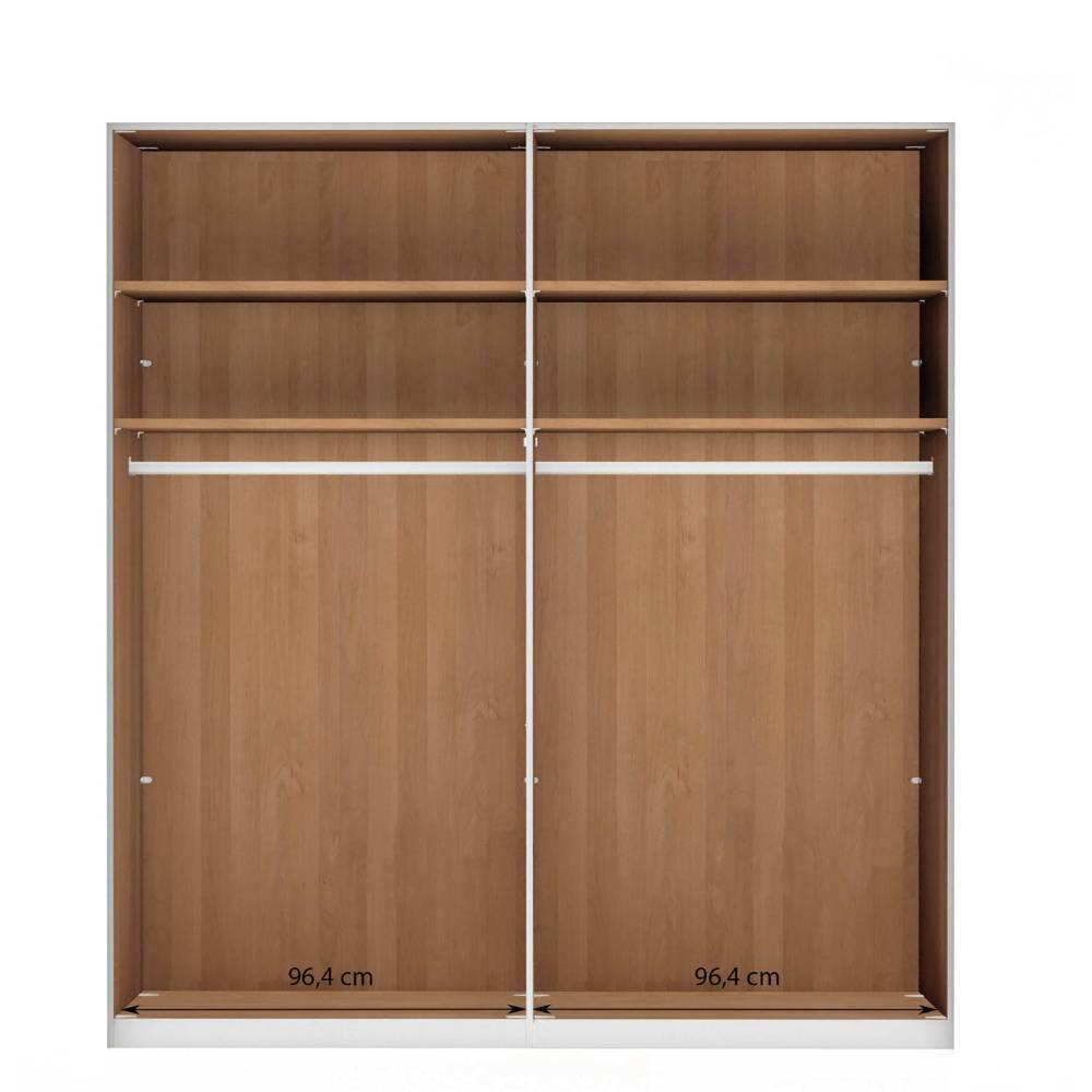 236 cm hoher Schlafzimmerschrank 4-türig - Angelina