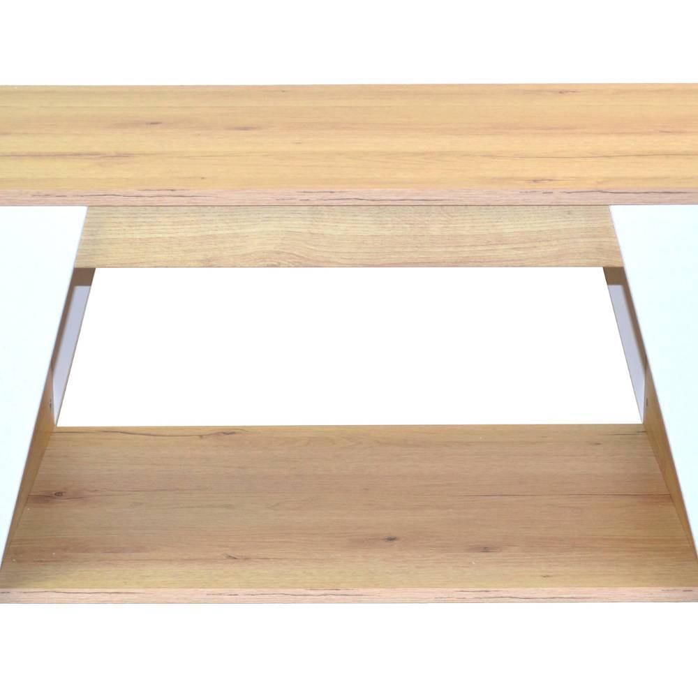 Wohnzimmertisch in Eiche Holzoptik und Weiß - Fotalma