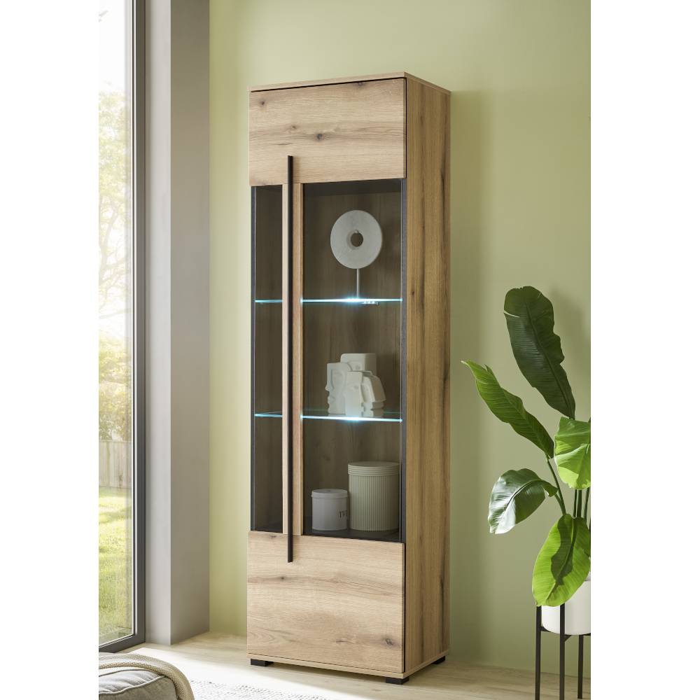Eicheoptik Wohnzimmermöbel Set - Brocus (vierteilig)