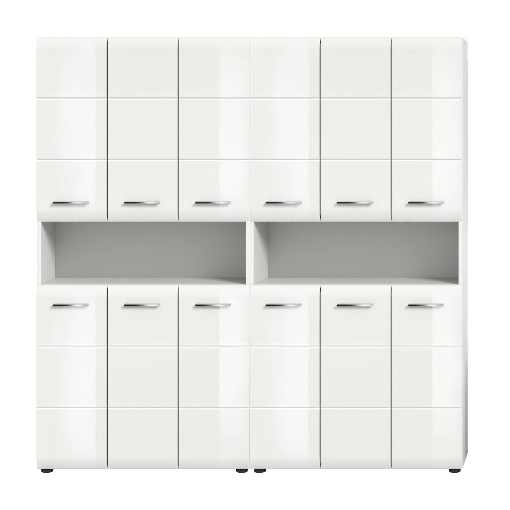 Hochschrank mit geraden Linien - Clona (zweiteilig)