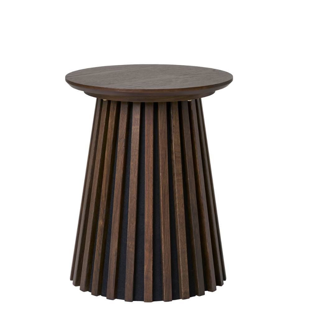 Skandi Design-Beistelltisch mit braunem Holzfurnier - Franino