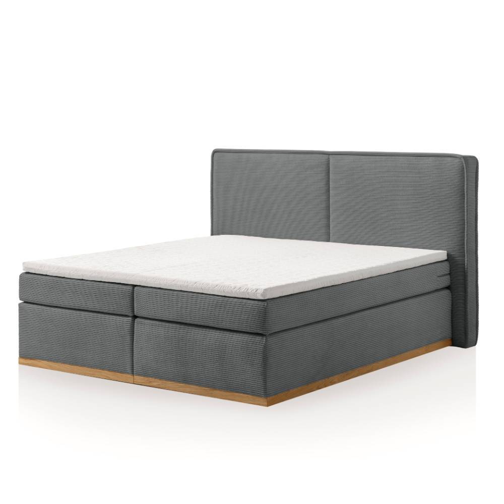 Breitcord Boxspringbett mit Wendematratzen H2 H3 - Vicotria