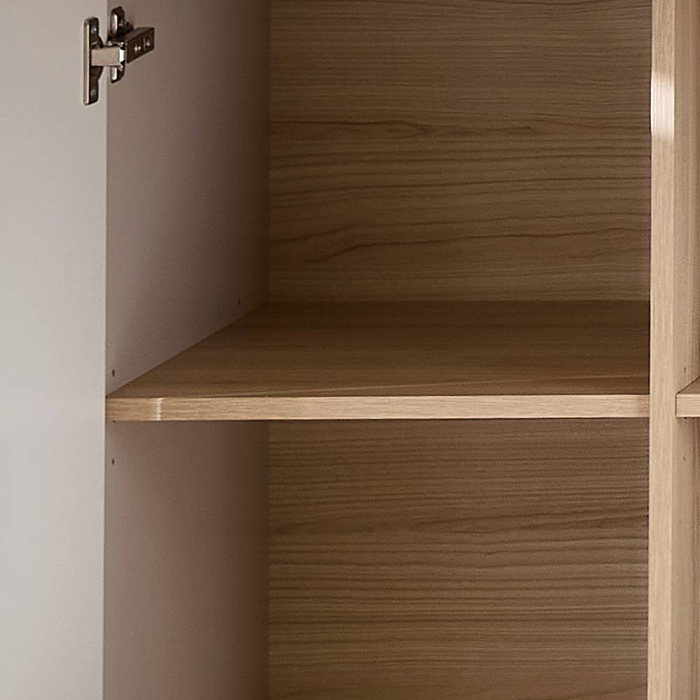 Highboard in Hellgrau und Eiche Hell - Rovigo