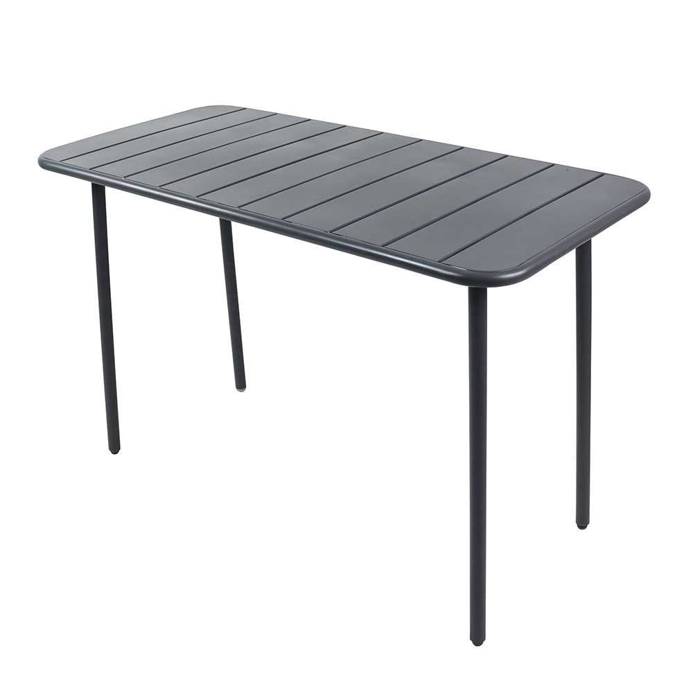 Schwarze Outdoor Essgruppe Set - Xenata (fünfteilig)