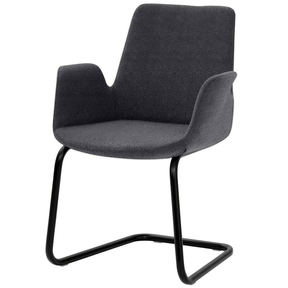 Esszimmer-Freischwinger mit Armlehnen - Wevera