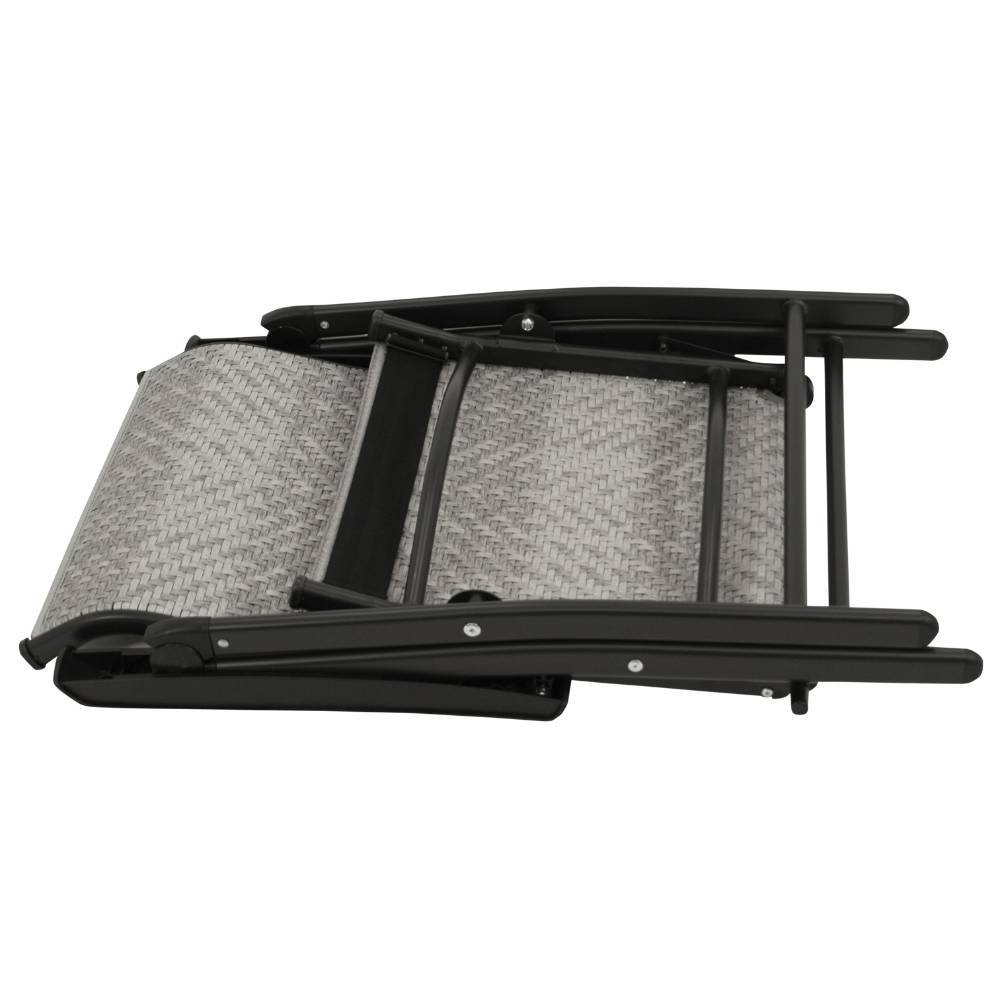 Outdoor Klappsessel in Grau und Schwarz - Troketta