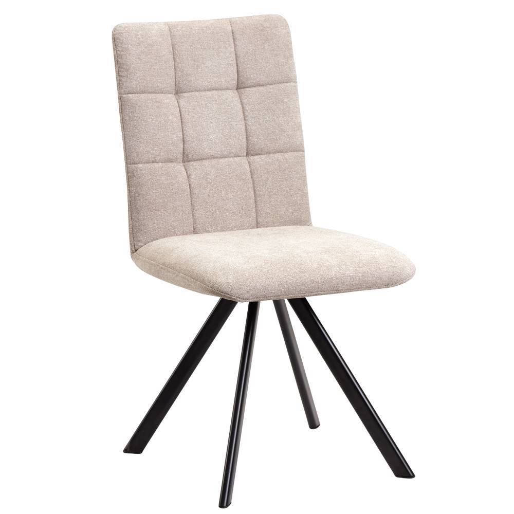 Küchen-Drehstühle in Beige und Schwarz - Yvons (2er Set)