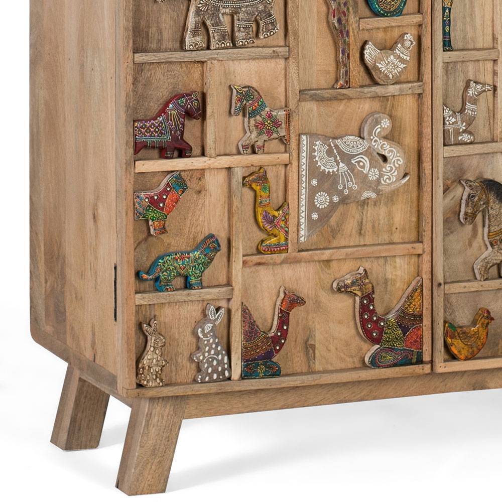 Design Schrank mit Tier Dekor - Widama