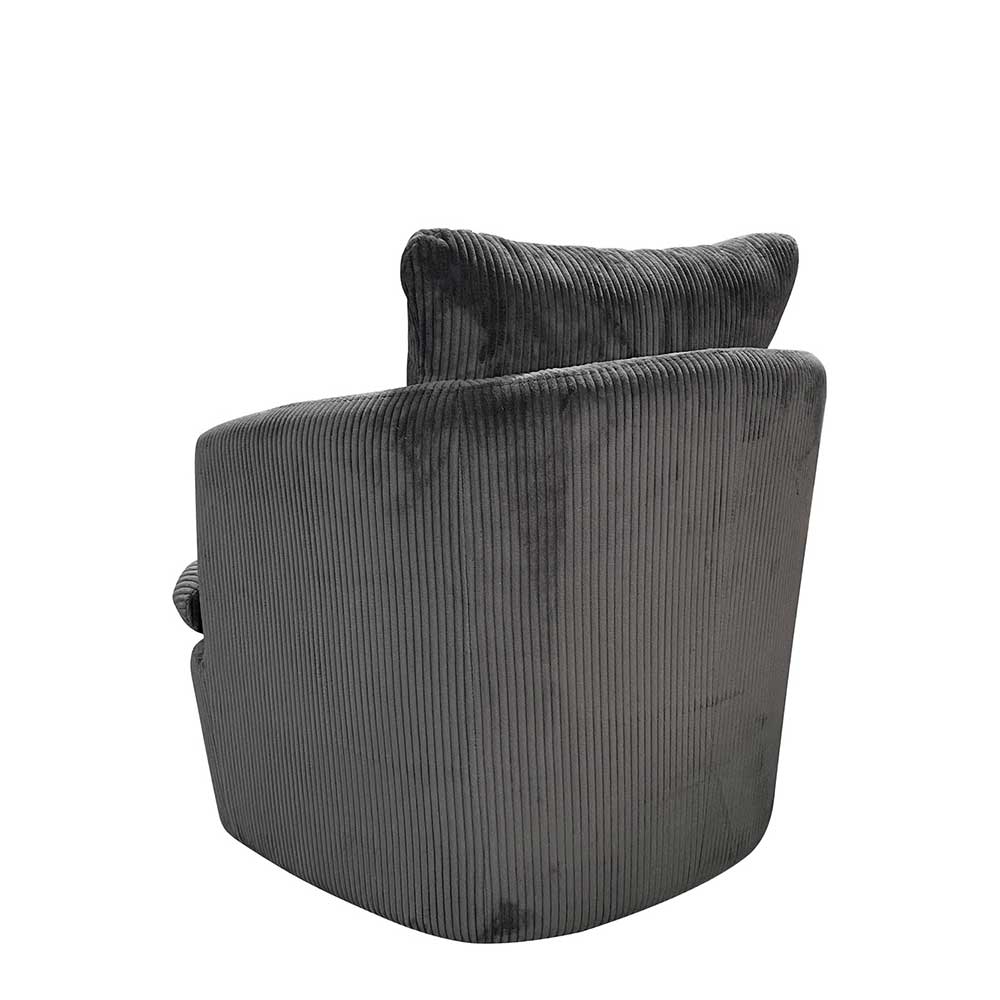 Drehbarer Sessel mit Breitcord Bezug - Actino