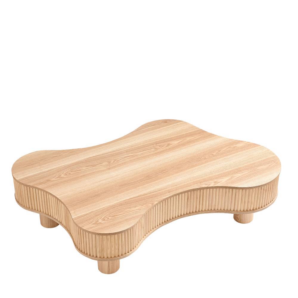 Design-Sofatisch in Esche Natur Furnier - Olcian