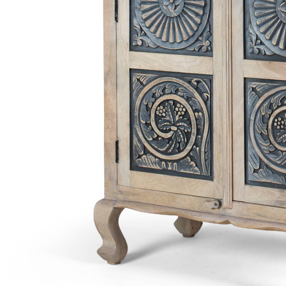 Boho Designschrank aus Mangoholz - Stamforts
