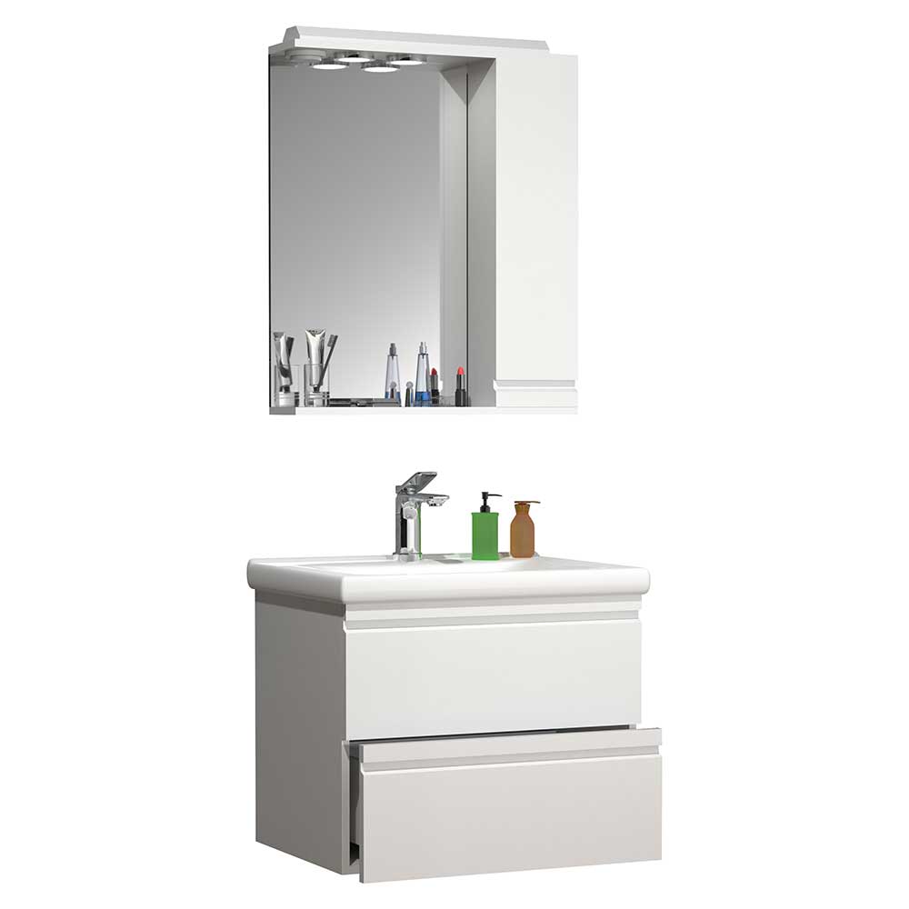 Waschtischkonsole mit Spiegel Schrank - Departo (zweiteilig)