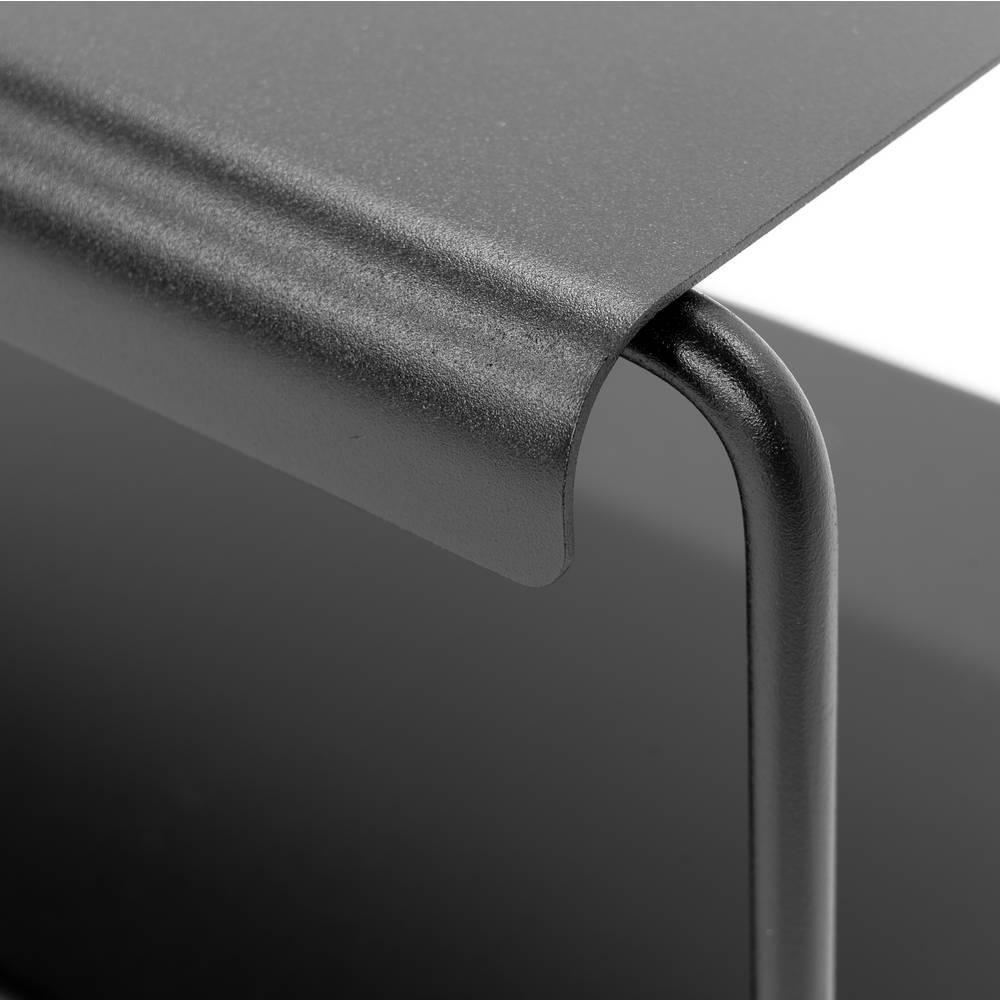 103cm breites Schuhregal in Schwarz Stahl - Parvello