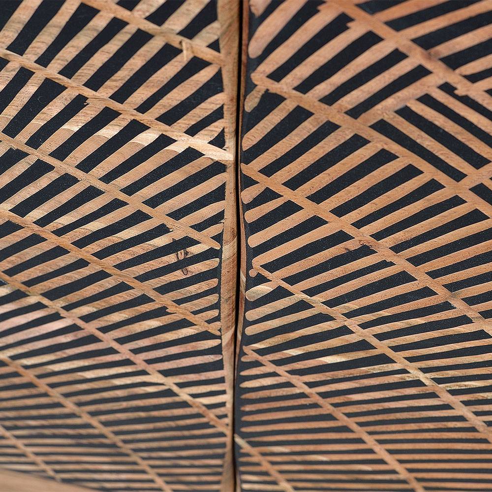 Design Türen-Kommode aus Akazie Massivholz - Merlan