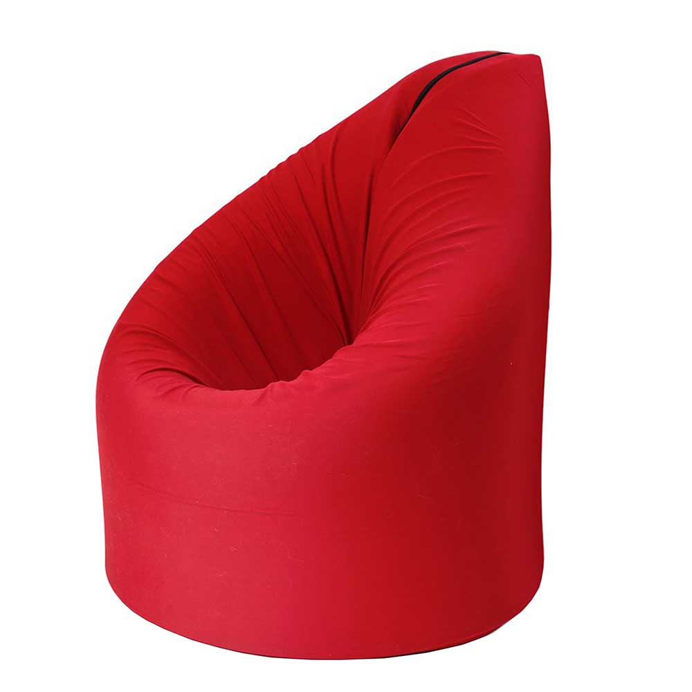 Moderner Sitzsack & Liege in Rot Grau - Gravura