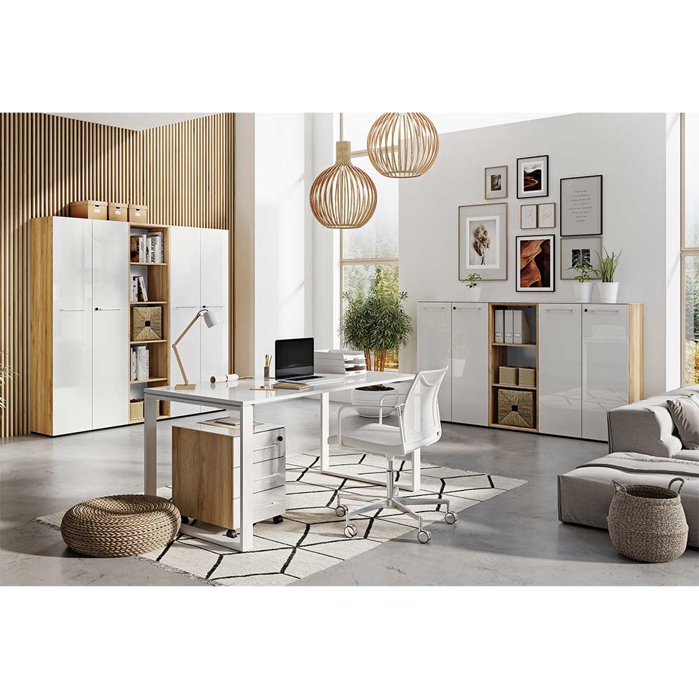Büro Einrichtung Möbel Set - Laszlo (achtteilig)