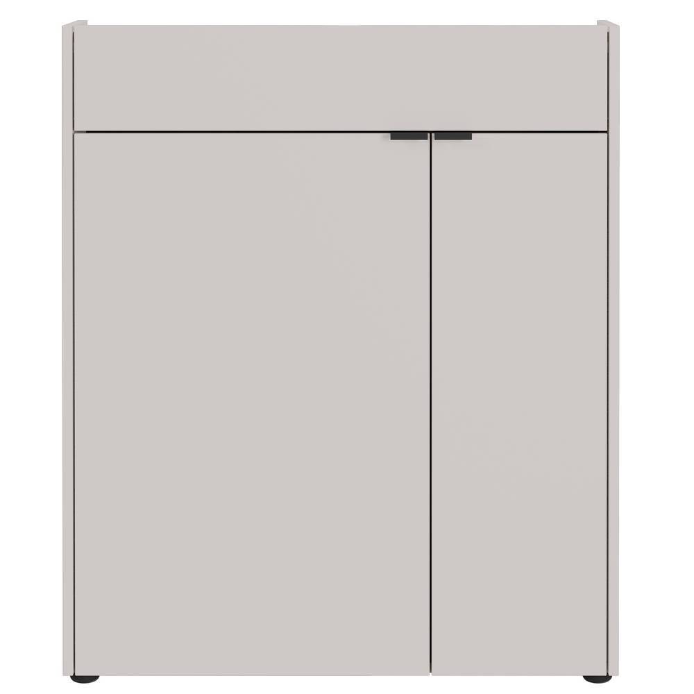Schlanker Flurschrank in Hellgrau - Adendras