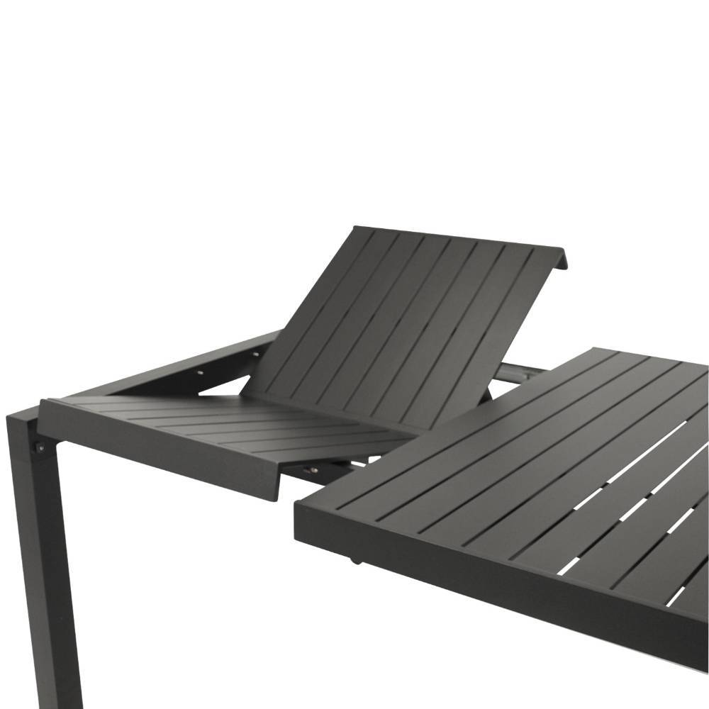 Ausziehbarer Gartentisch in Anthrazit - Taba