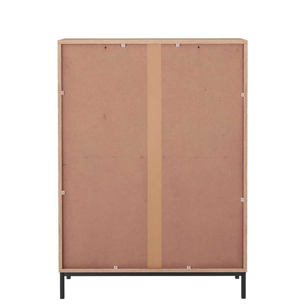2-türiges Highboard in Eiche Holzoptik - Lunira
