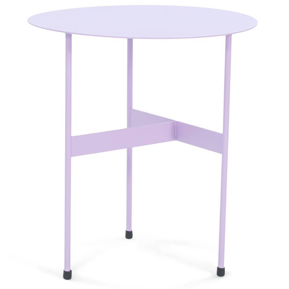 45cm Beistelltisch in Lila Stahl - Dubana