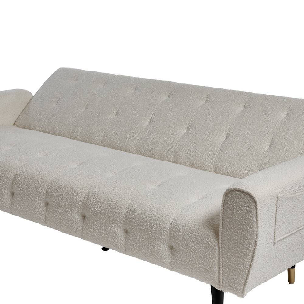 Schlafcouch in Offwhite Boucle - Omegon
