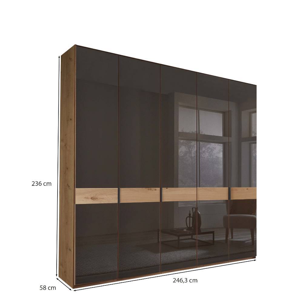 Schlafzimmerschrank mit Glasfront - Vutonia