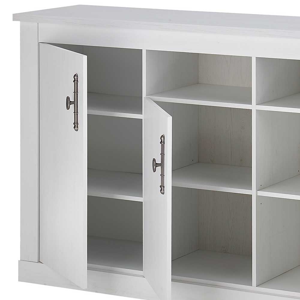 Sideboard in weißer Holzoptik Pinie - Liancos