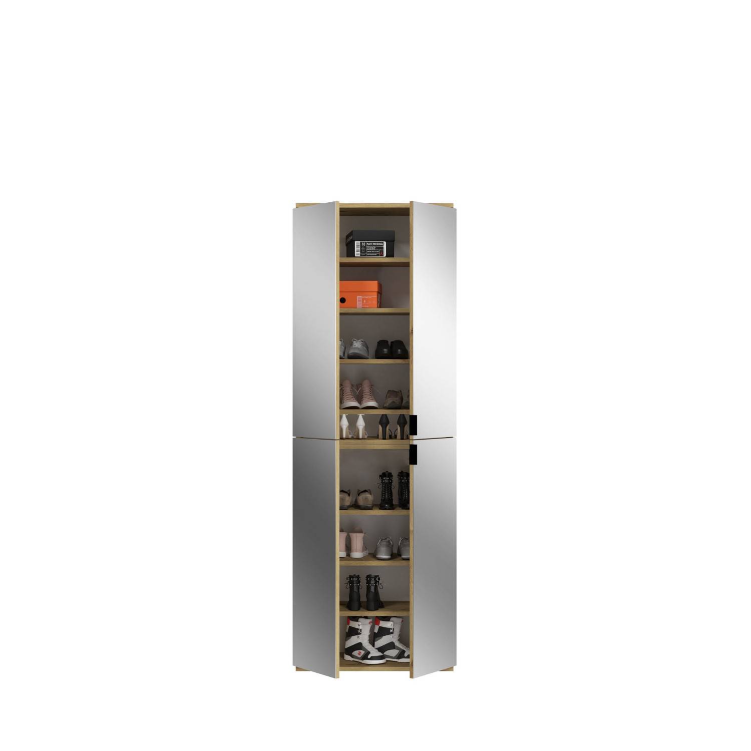 Schmaler Bad Hochschrank mit 4 Türen - Pretty I