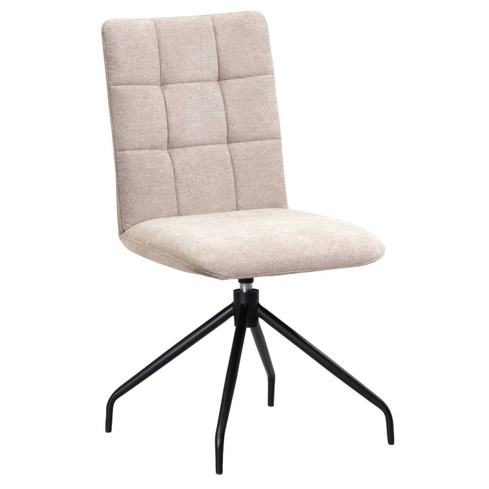 Esstischstühle in Beige und Schwarz - Varzino (2er Set)