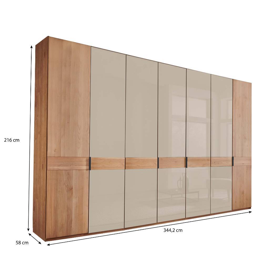 XL-Kleiderschrank 7-türig - Angelina