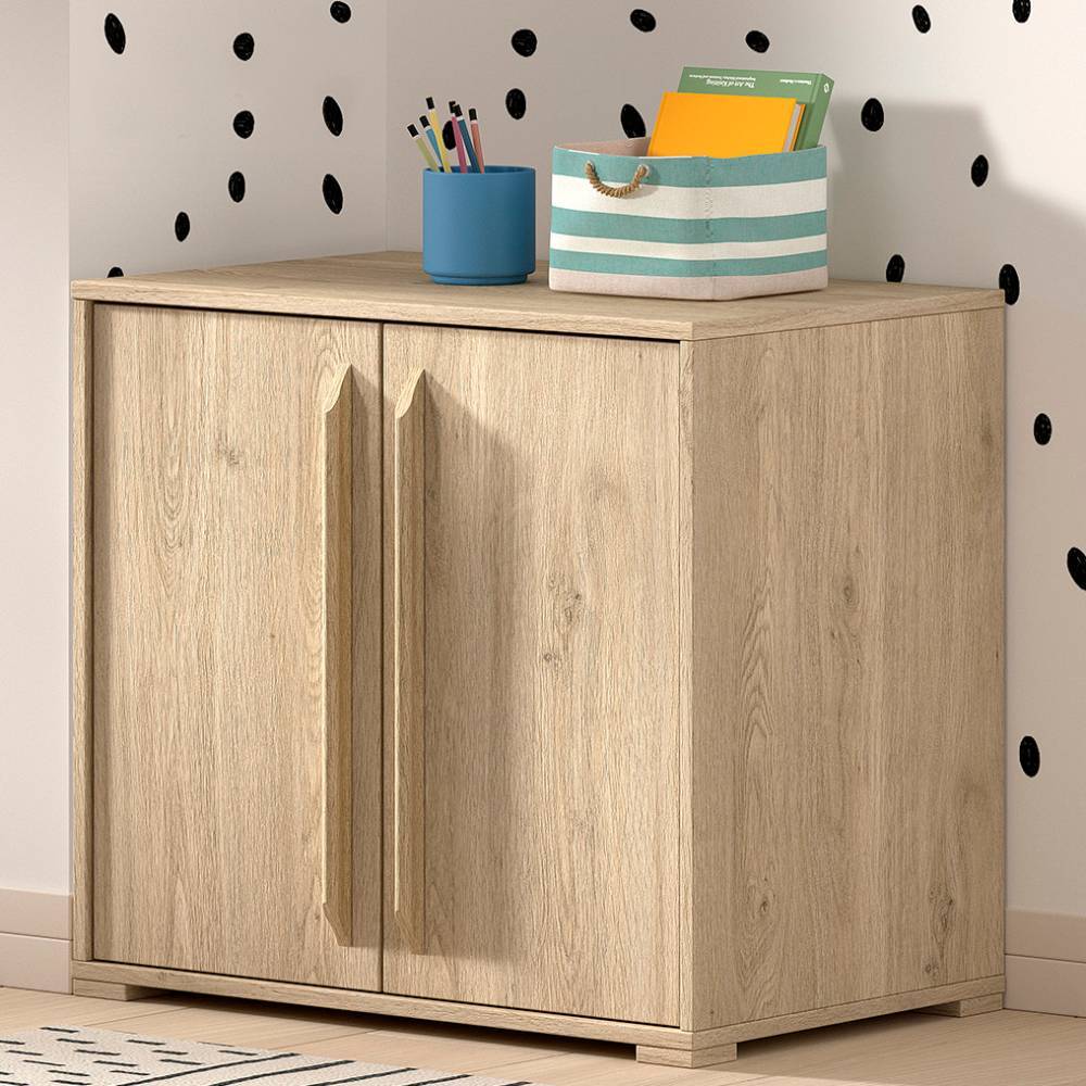 Holzoptik Kommode mit zwei Soft-Close-Türen - Choice
