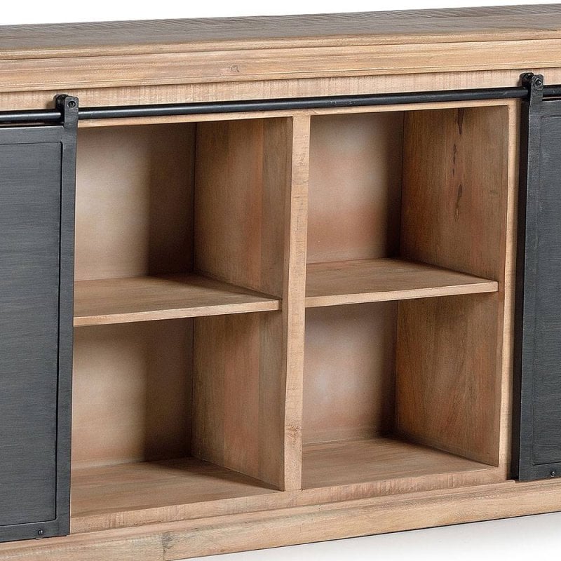 Photo inspiration: Visual Reference: Industrial Chic Sideboard Mit Schiebetüren Und Sechs Schubladen