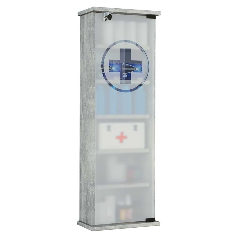 Head West Medizinschrank Mit Spiegel – 40,6x66 Cm, Schwarz, Wandmontiert | Mit Glasablagen, Stylisches Badezimmer-Organizer