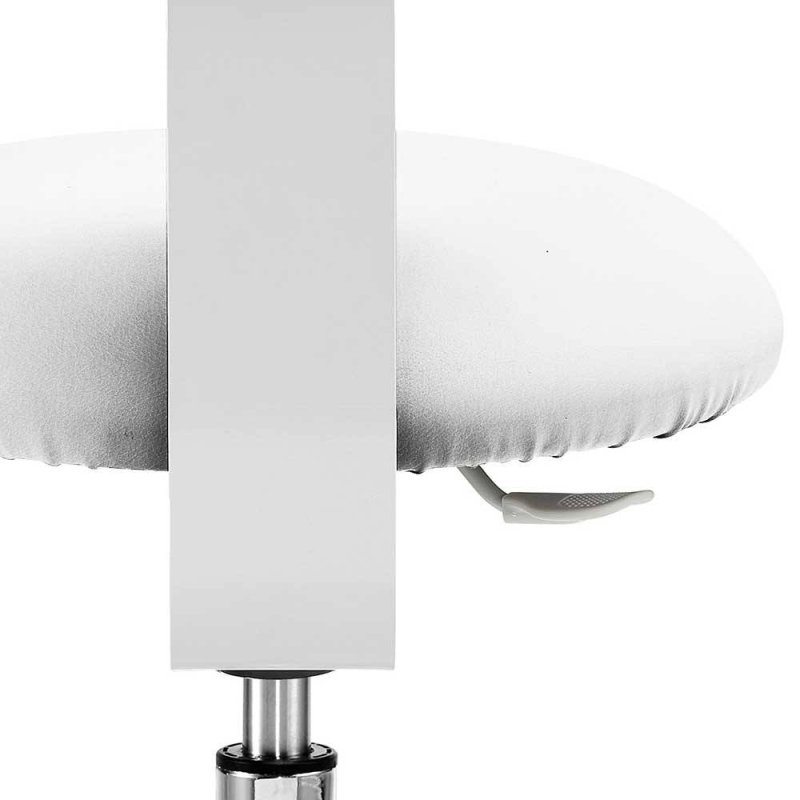 Ergonomischer Schreibtischhocker Mit Lehne – Höhenverstellbar (43-55cm) & Drehbar