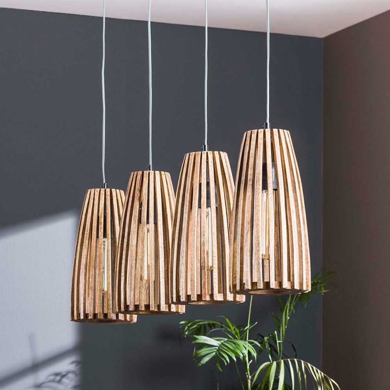 Hängelampe Mit Holz